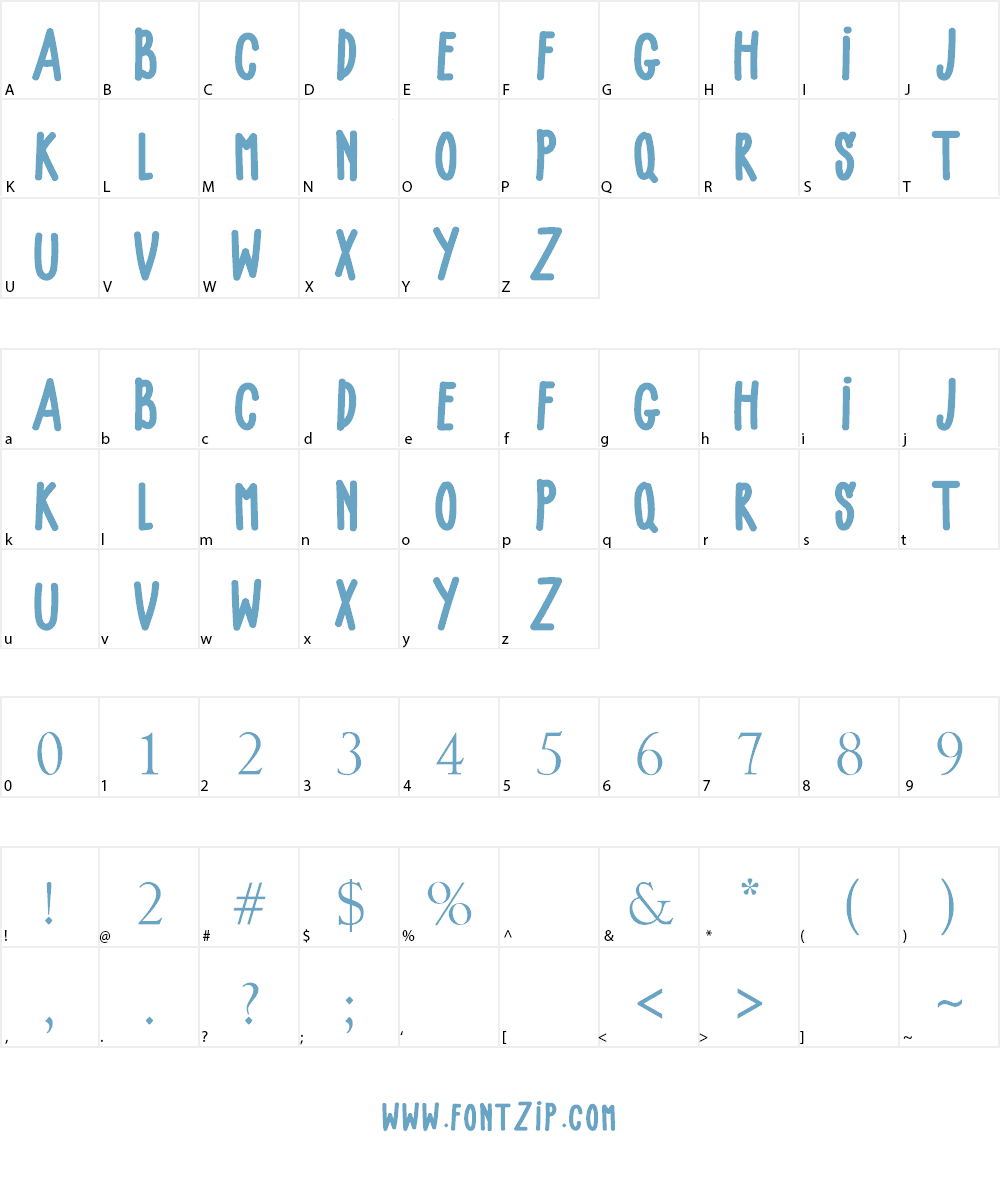 BABY GIRLY Font Character